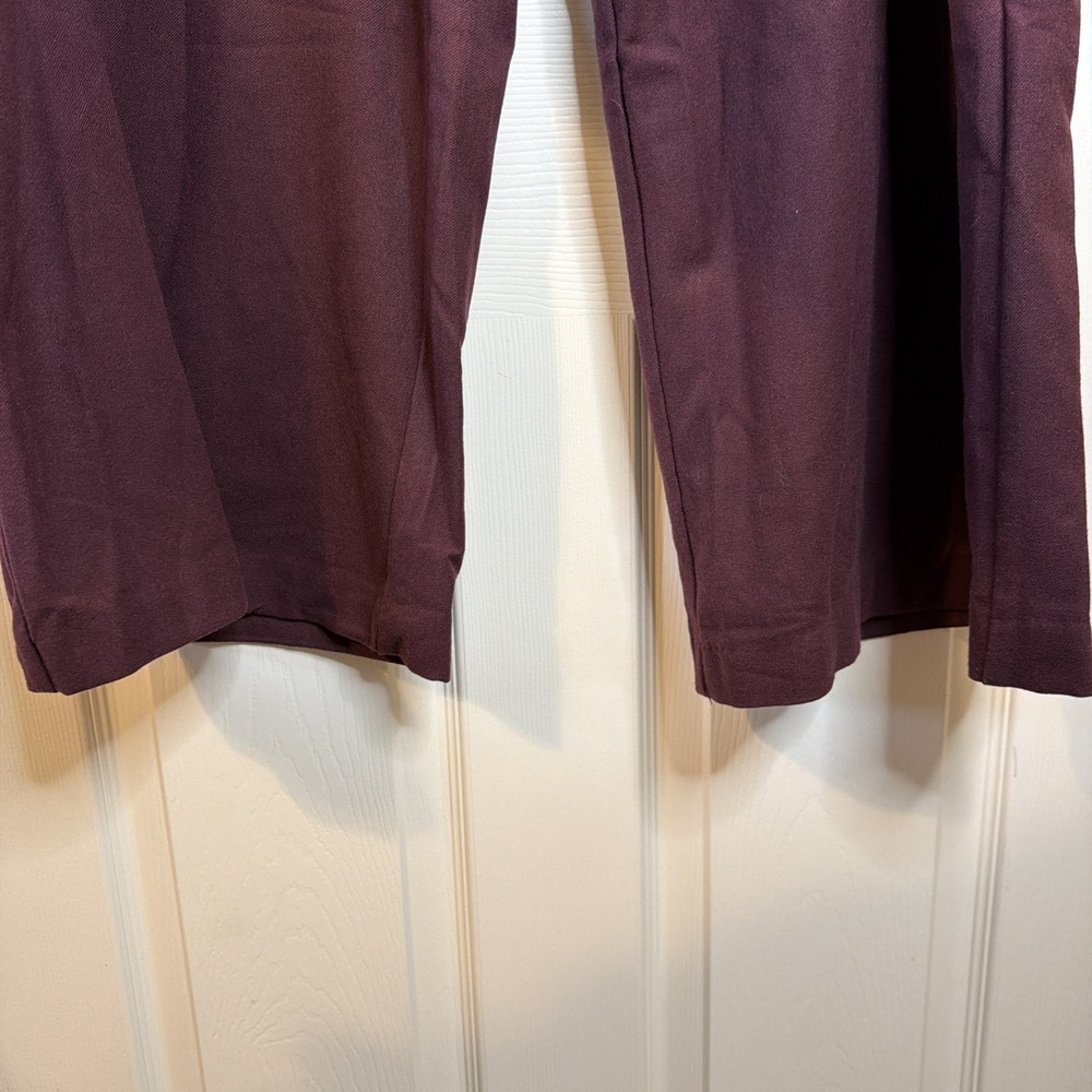 NWT Torrid Set Of 2 Women's Brushed Twill Wide Leg Pants Size 20R Maroon & Green - Picture 7 of 16